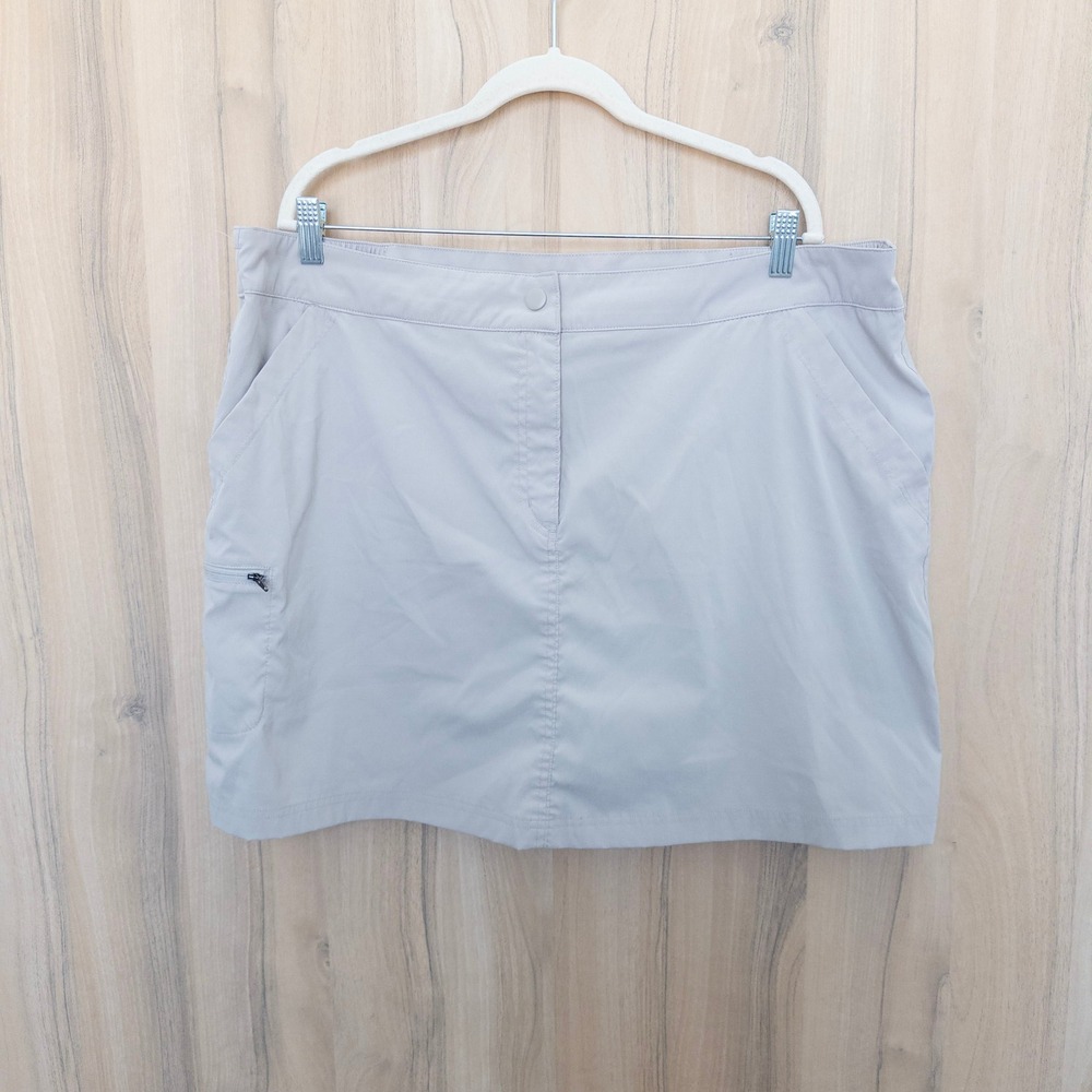 32‎ Degrees Cool Womens Active Skort XXL Beige Athletic Hiking Stretch Outdoor